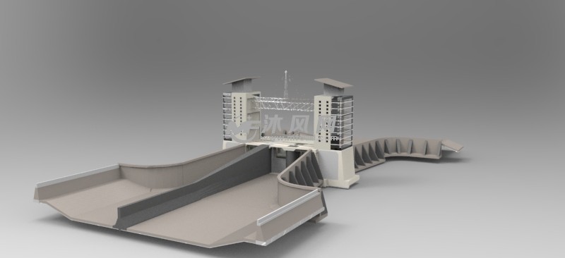 水利水闸模型