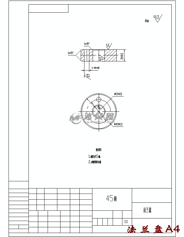 法兰盘的钻3-Ф6h8孔夹具设计及加工工艺规程装备