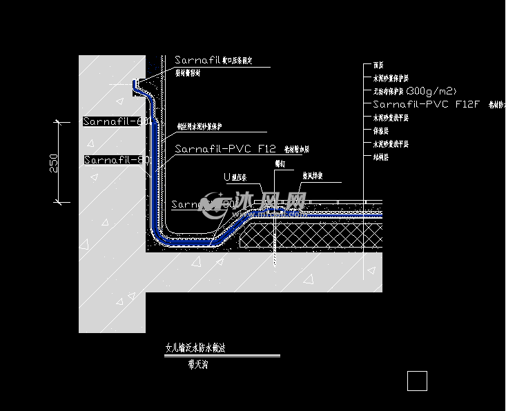 女儿墙泛水防水做法