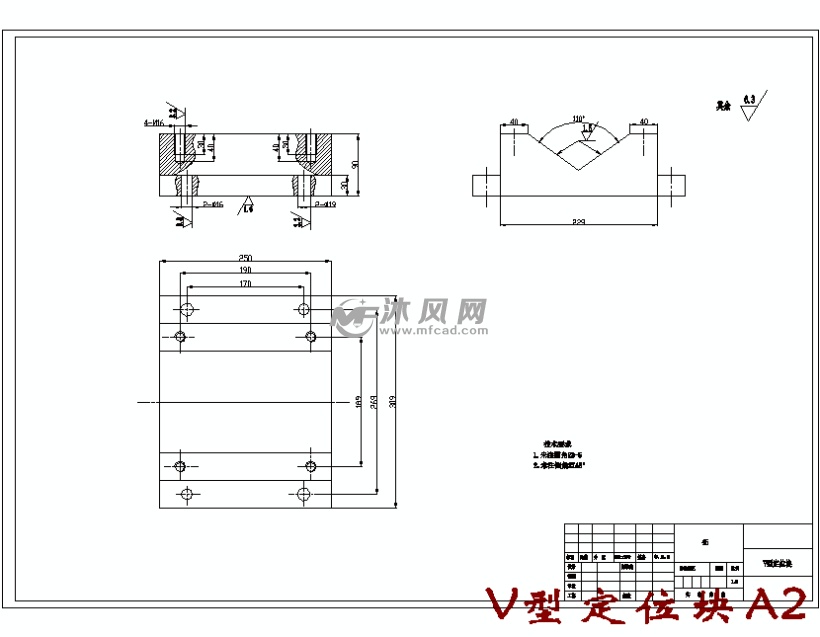 v型定位块a2