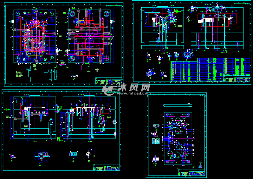 电吹风机下壳模具