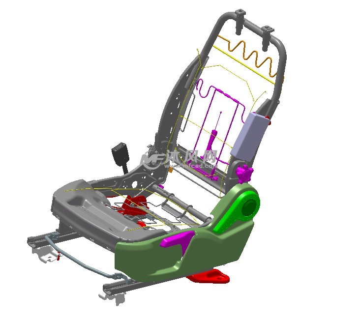 汽车座椅结构设计图