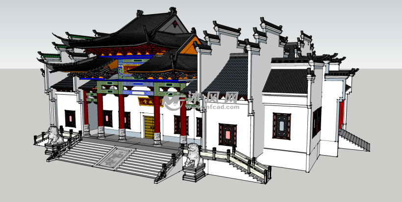 sketchup模型 中外古建筑模型 中国古代建筑模型