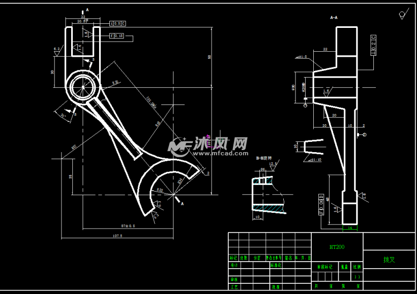 proe拨叉夹具设计