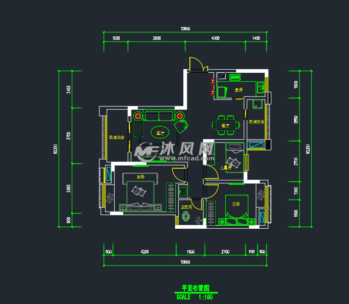 家装水电施工图 - 建筑装修图纸 - 沐风网