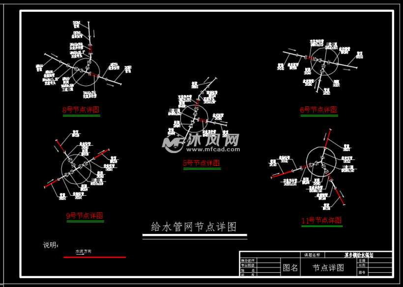 给水管网节点详图