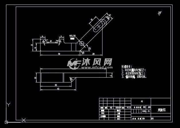 cad直角坐标机械手图纸