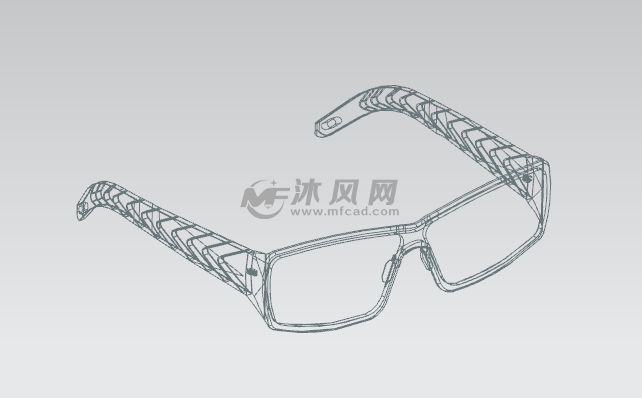 太阳眼镜ug模型 - 日常用品图纸 - 沐风网