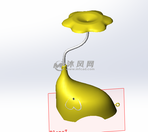 仿生花设计台灯