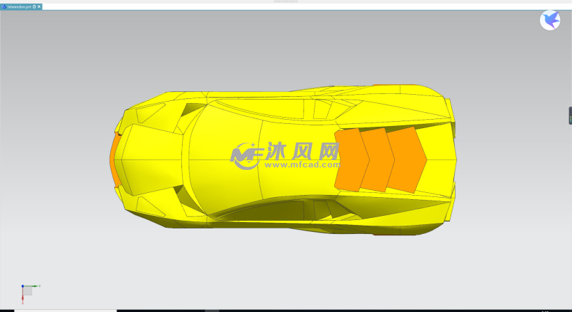 兰博基尼雷文顿片体模型