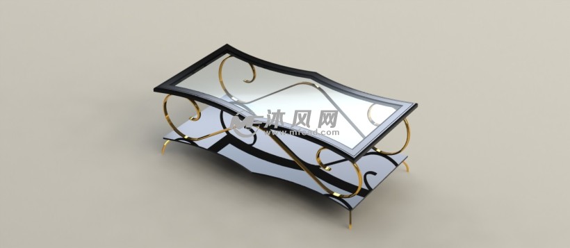 现代个性展示台整体结构