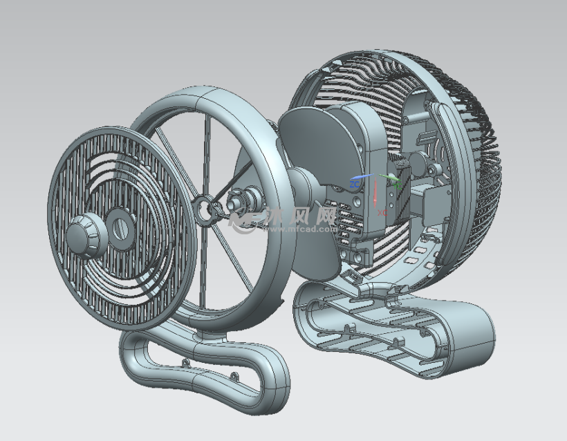 电风扇结构设计三维模型