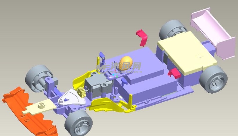 f1方程式玩具赛车结构设计