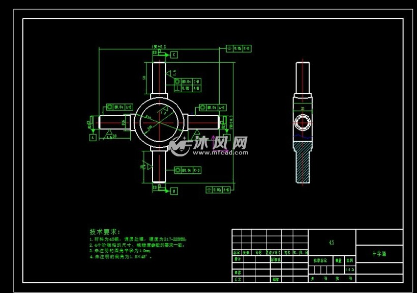 汽车驱动桥cad图纸