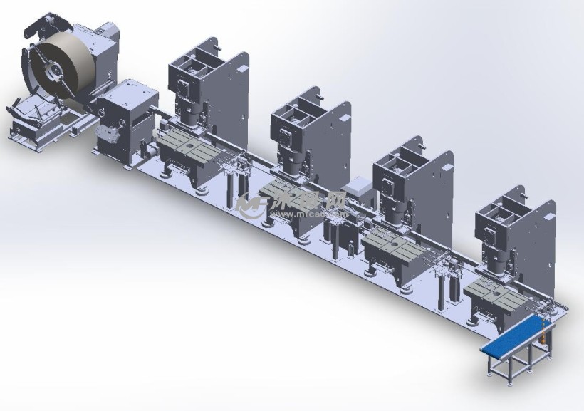 自动冲压线模型 - 输送和提升设备图纸 - 沐风网