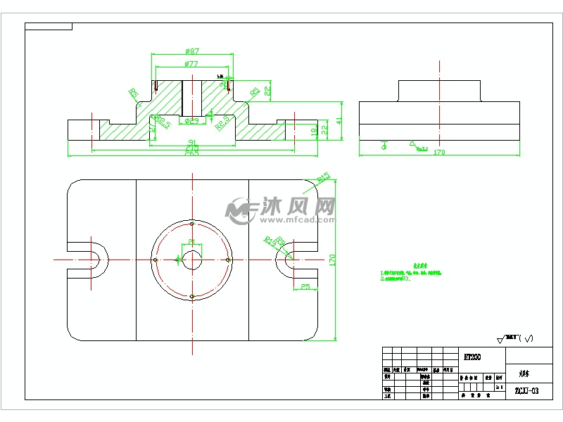 钻孔夹具设计cad图