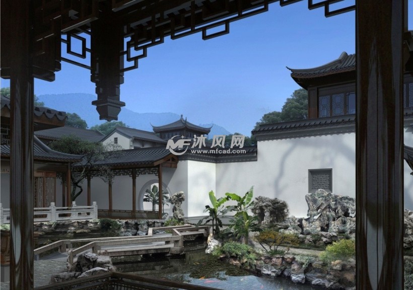 苏州绿城新中式别墅建筑设计图加实景图
