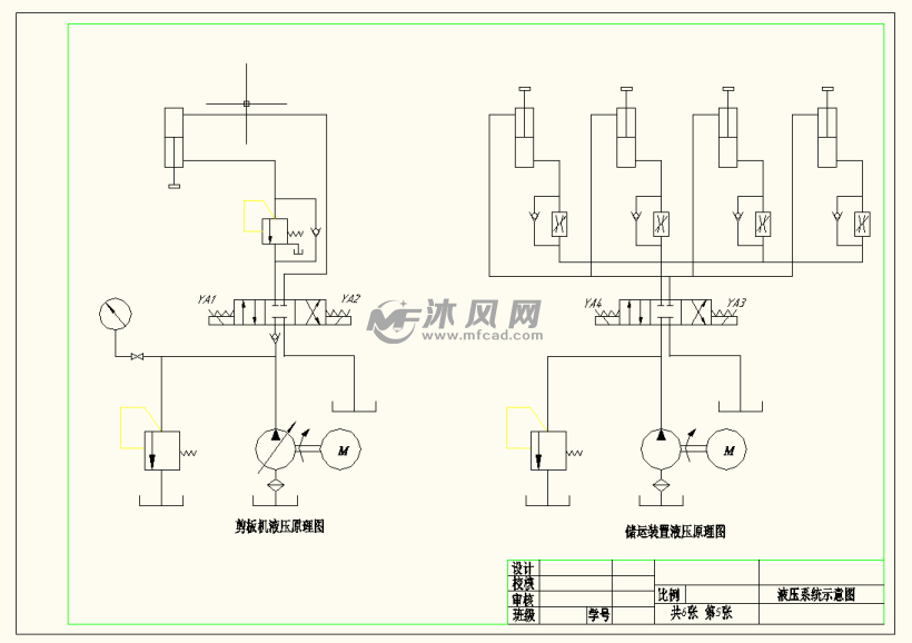 液压系统示意图