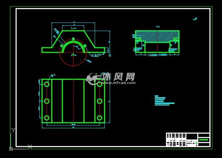 一种陶瓷轴承试验机的二维图