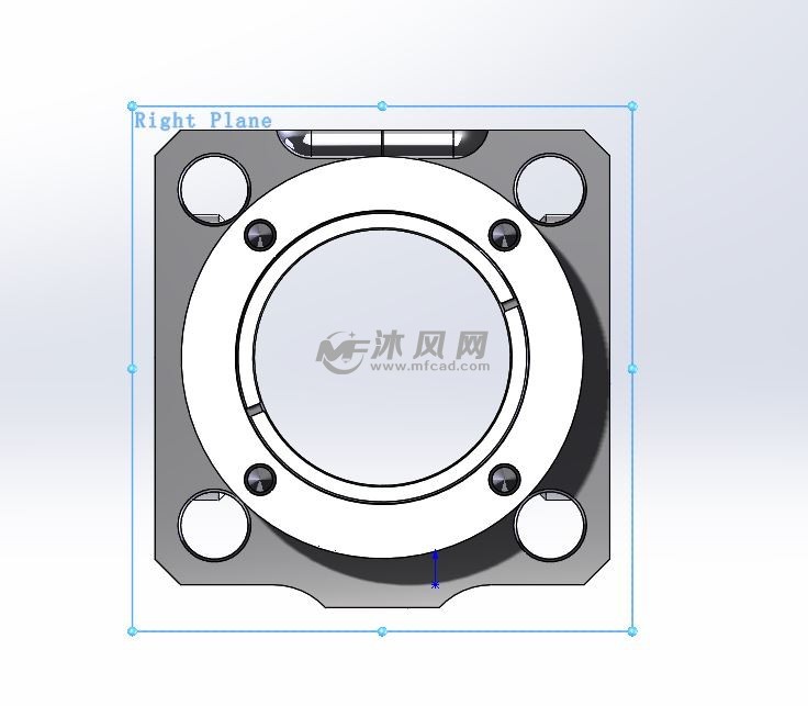 光学波片偏振片旋转架 - 零部件模型图纸 - 沐风网