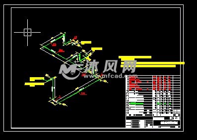 火电厂化水系统再生管道轴测图