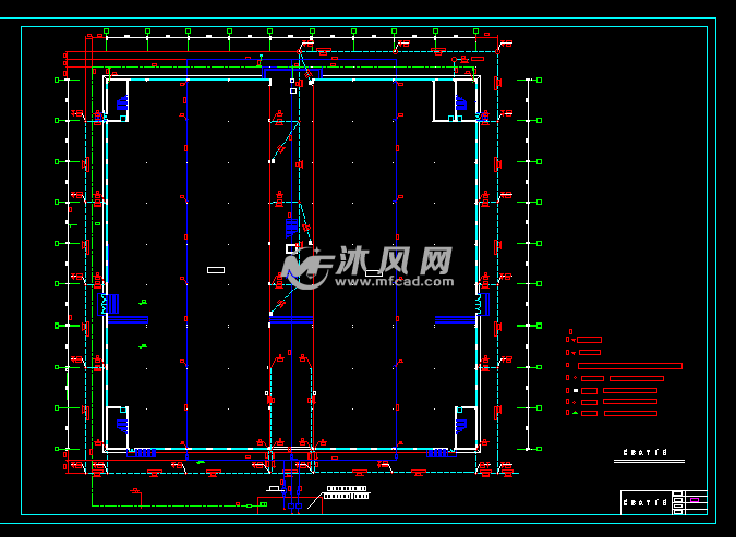 某家具城消防自动喷淋系统施工图 - cad建筑图纸
