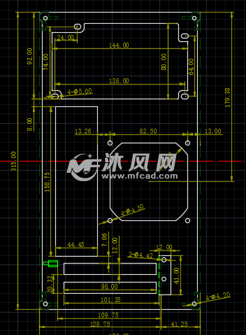 itx机箱图纸 - 电脑周边图纸 - 沐风网