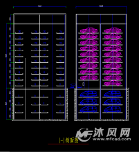 机械式立体停车库-喷淋消防图