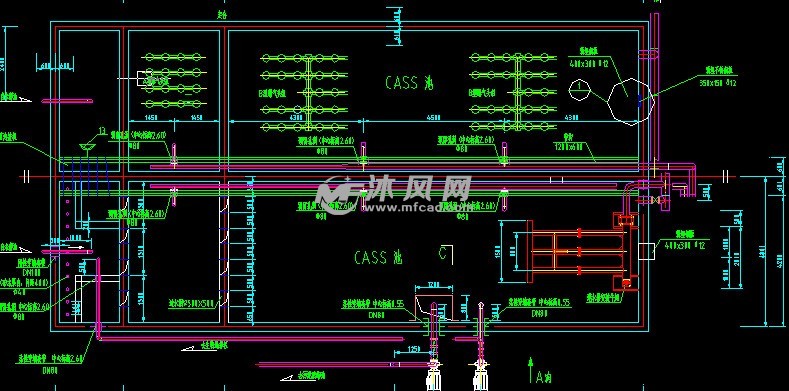 cass池设备管道安装施工图