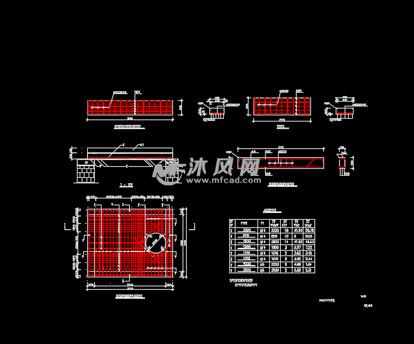 检查井盖板配筋图