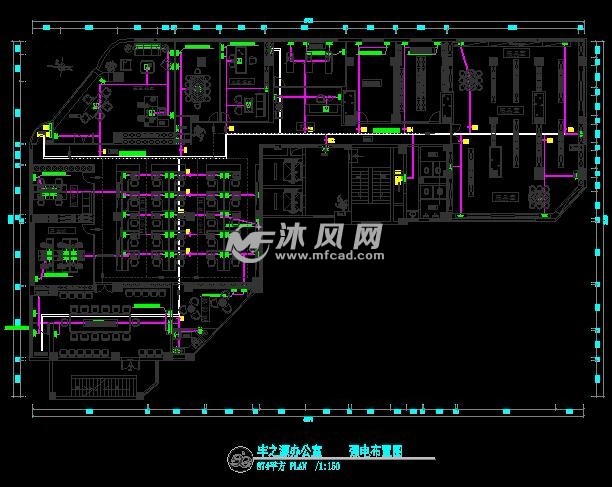 丰之源办公室cad施工图