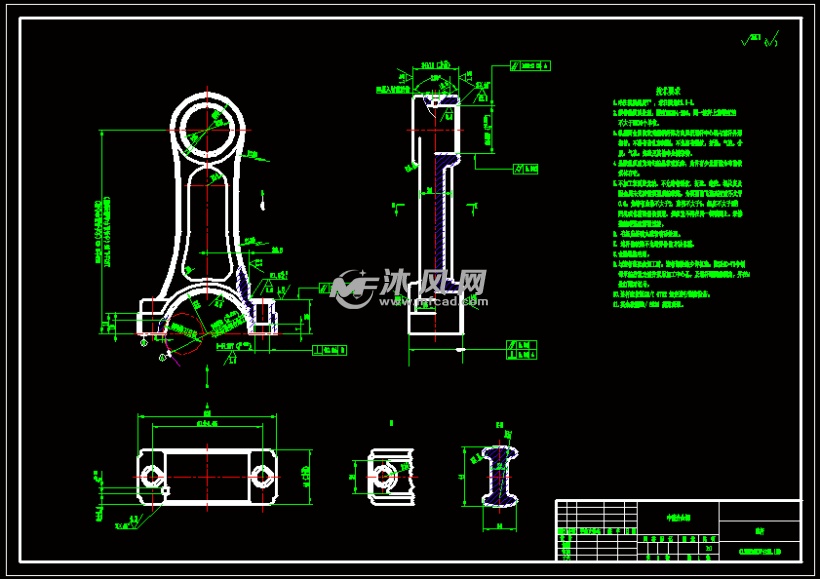 双作用斯特林发动机运动机构设计cad图纸