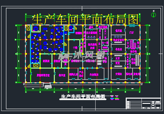 原料药多功能制药厂车间设备及工艺设计cad图