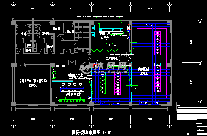 计算机房精密配电及ups配电电气系统图纸