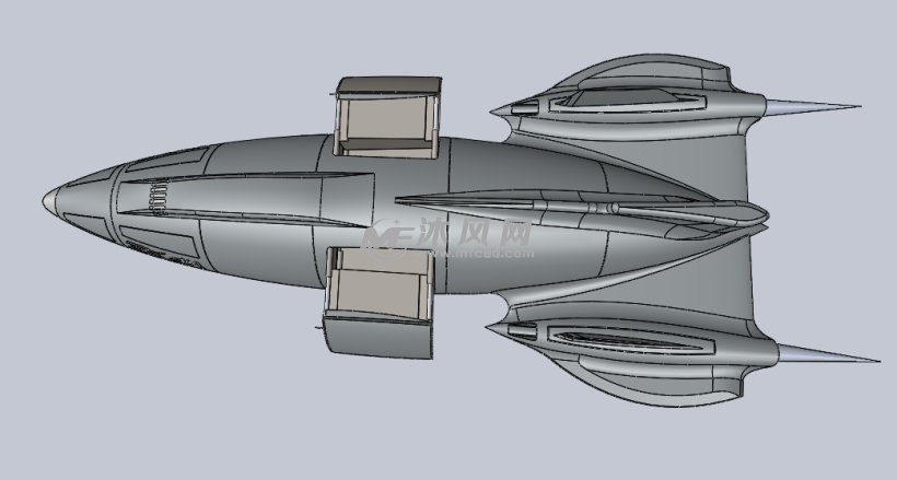 太空宇宙飞船模型 - 航空航天图纸 - 沐风网