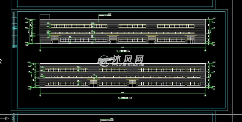 丁类2层多层重钢厂房建筑结构设计施工图