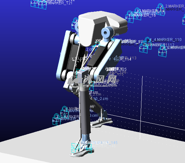 双足机器人设计图 - 机器人模型图纸 - 沐风网