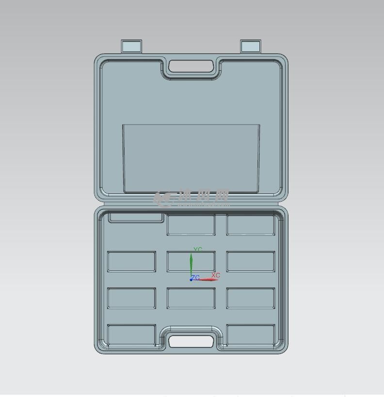 ug塑料工具箱 工位器具图纸 沐风网