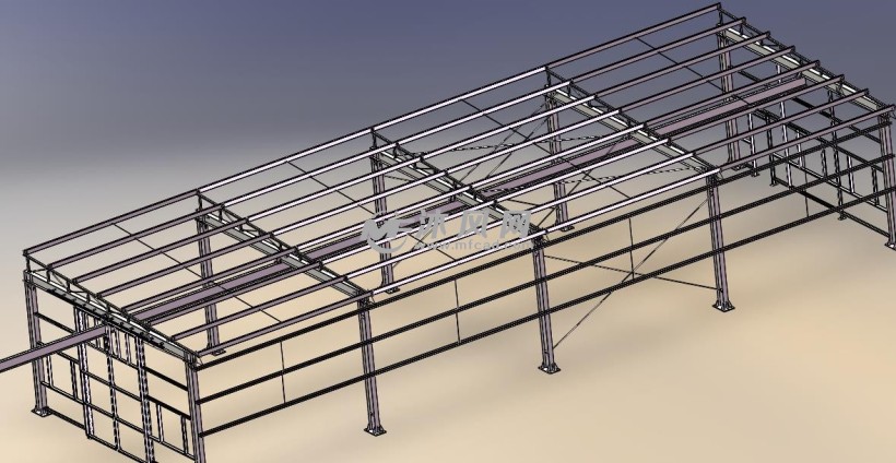 厂房钢结构模型