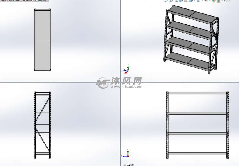 拼接式货架模型图