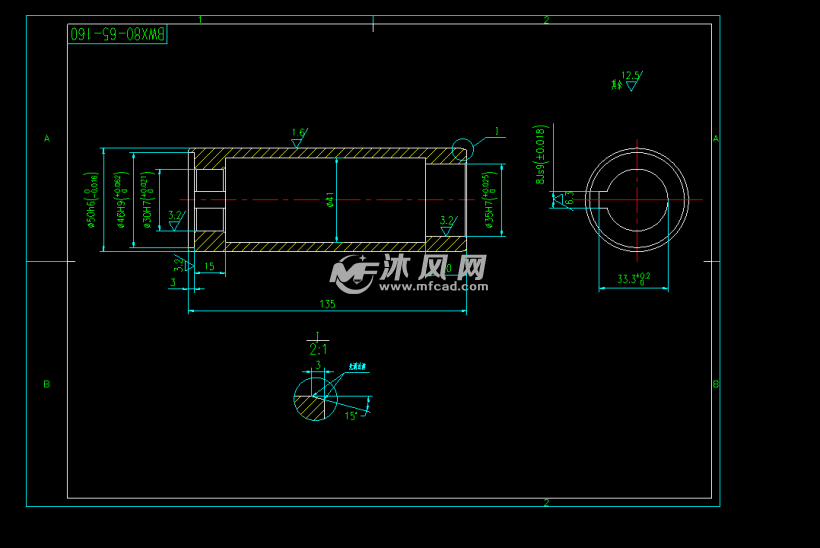 bwx80-65-160型自吸泵 - 泵图纸 - 沐风网