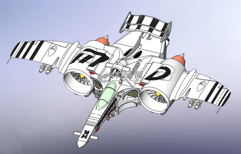 飞行器概念产品模型 航空航天图纸 沐风网