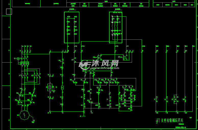 1号主变有载调压开关原理图