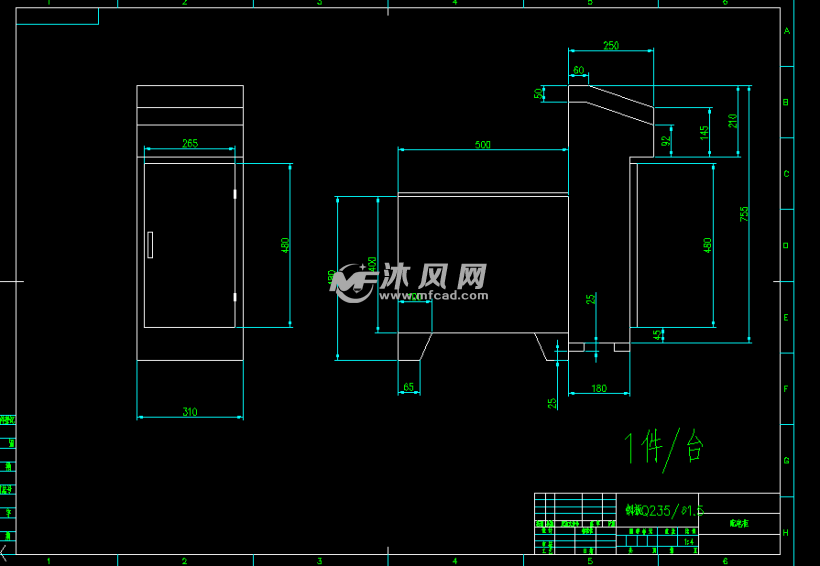 20平方xmy20-630-ub 自动保压板框厢式压滤机cad图纸