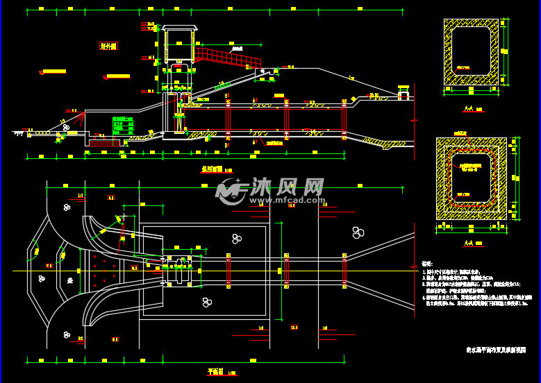 某防洪工程小型雨水排涝泵站设计施工图纸