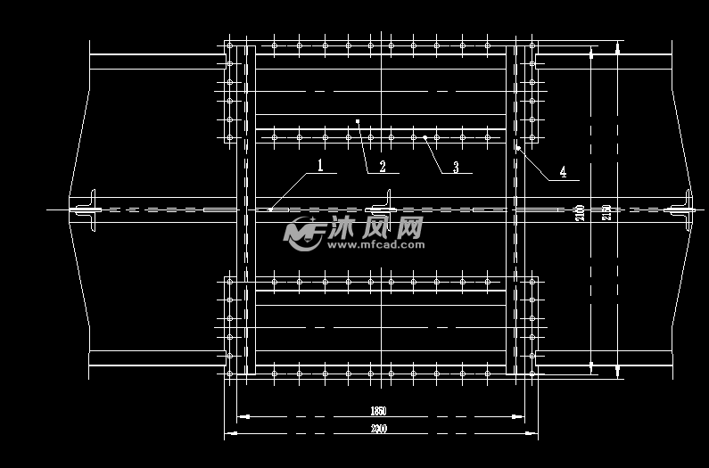 某20t龙门吊结构cad图纸