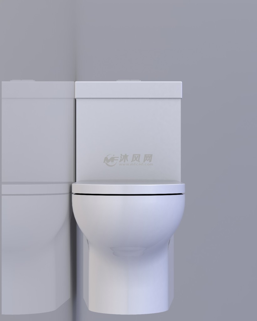 一种简约式马桶的造型设计