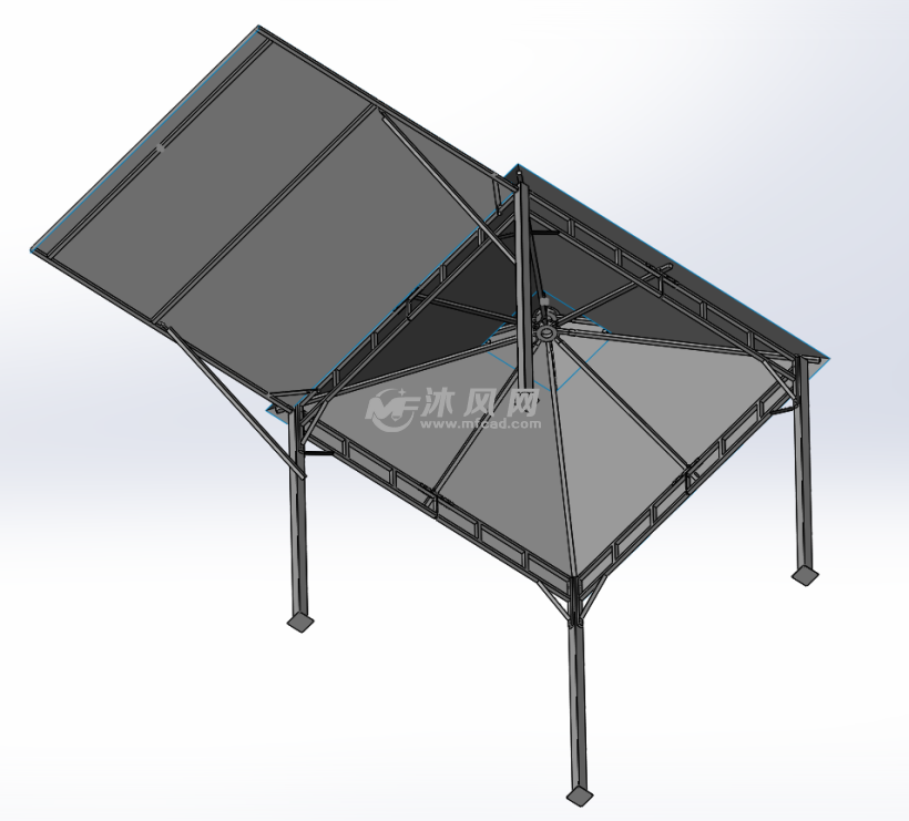 帐篷骨架结构模型设计图