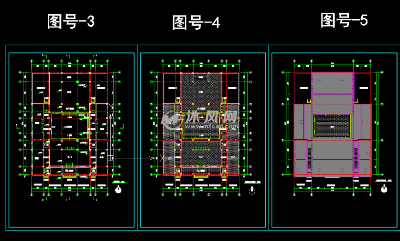 岭南某地单层框架结构仿古建祠堂图纸