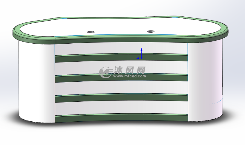 主播台/工作台/讲台三维模型 - 办公用品图纸 - 沐风网